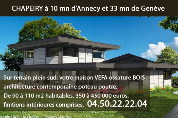 CHAPEIRY à 10 mn d’Annecy et 33 mn de Genève 